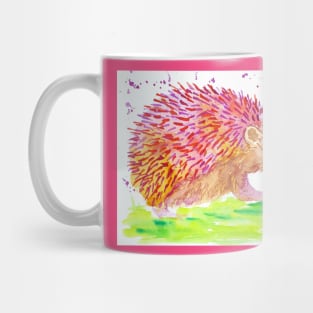 Cute Pink hedgehog and Bee Mug